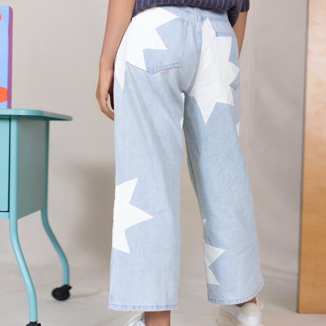 Wide Crop Jeans