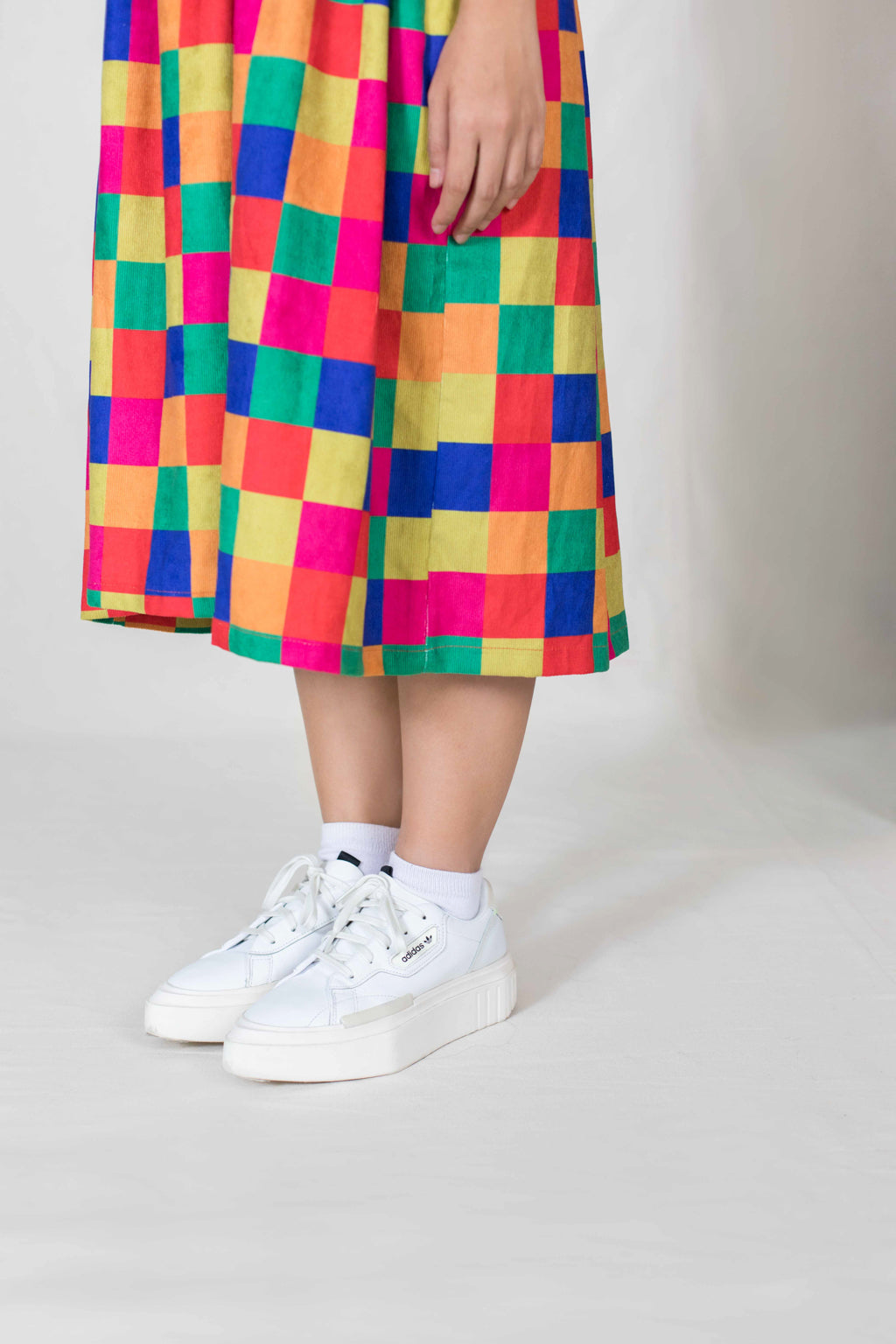 Adidas Sleek Platform Shoes in Cloud White