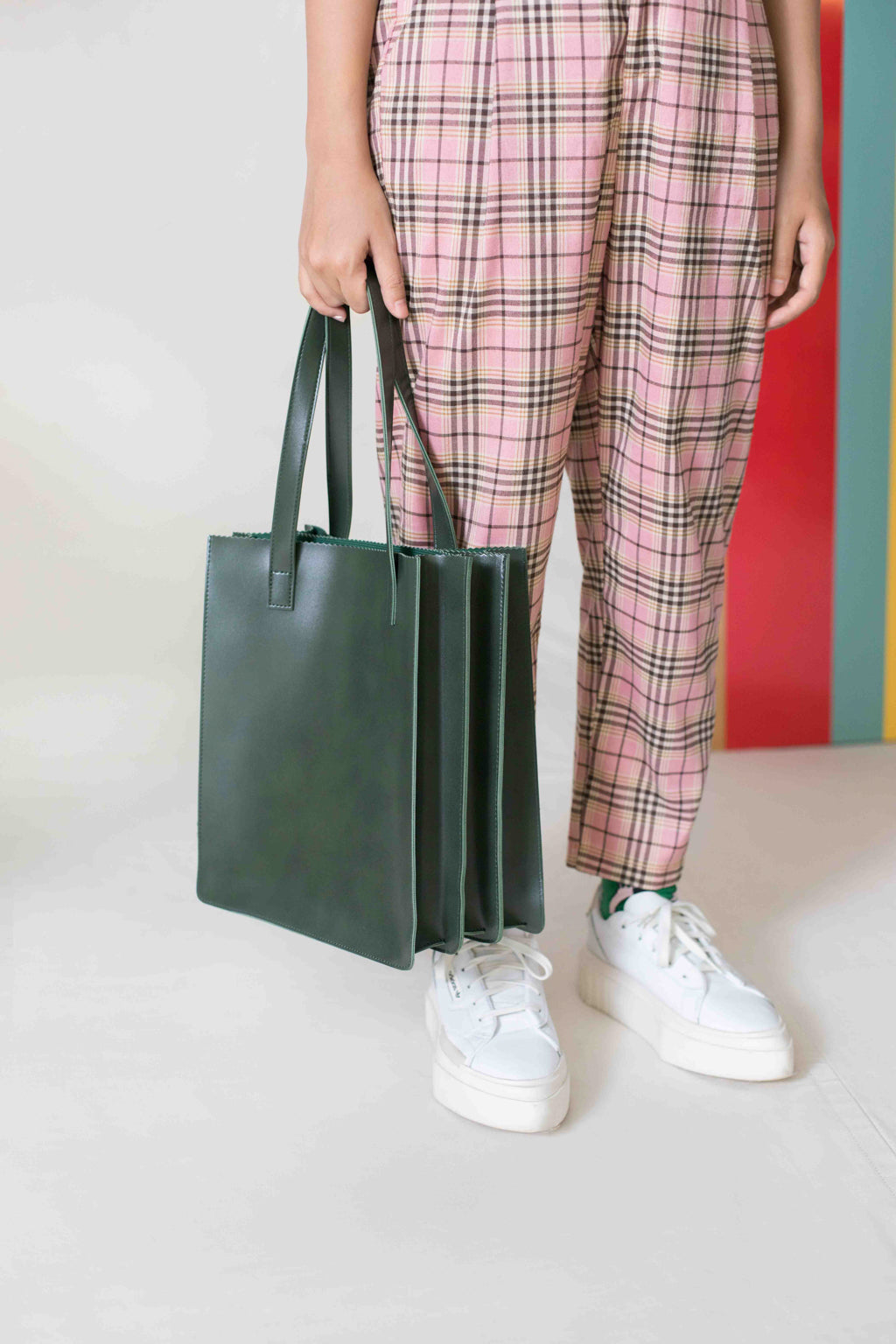 Dark Green Tote Bag