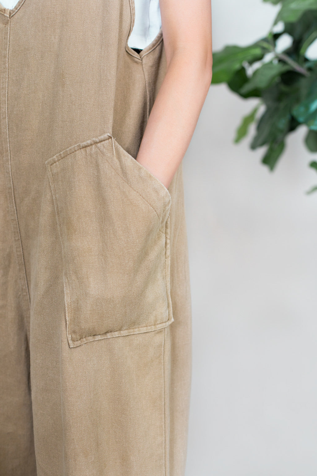 Tan Overalls